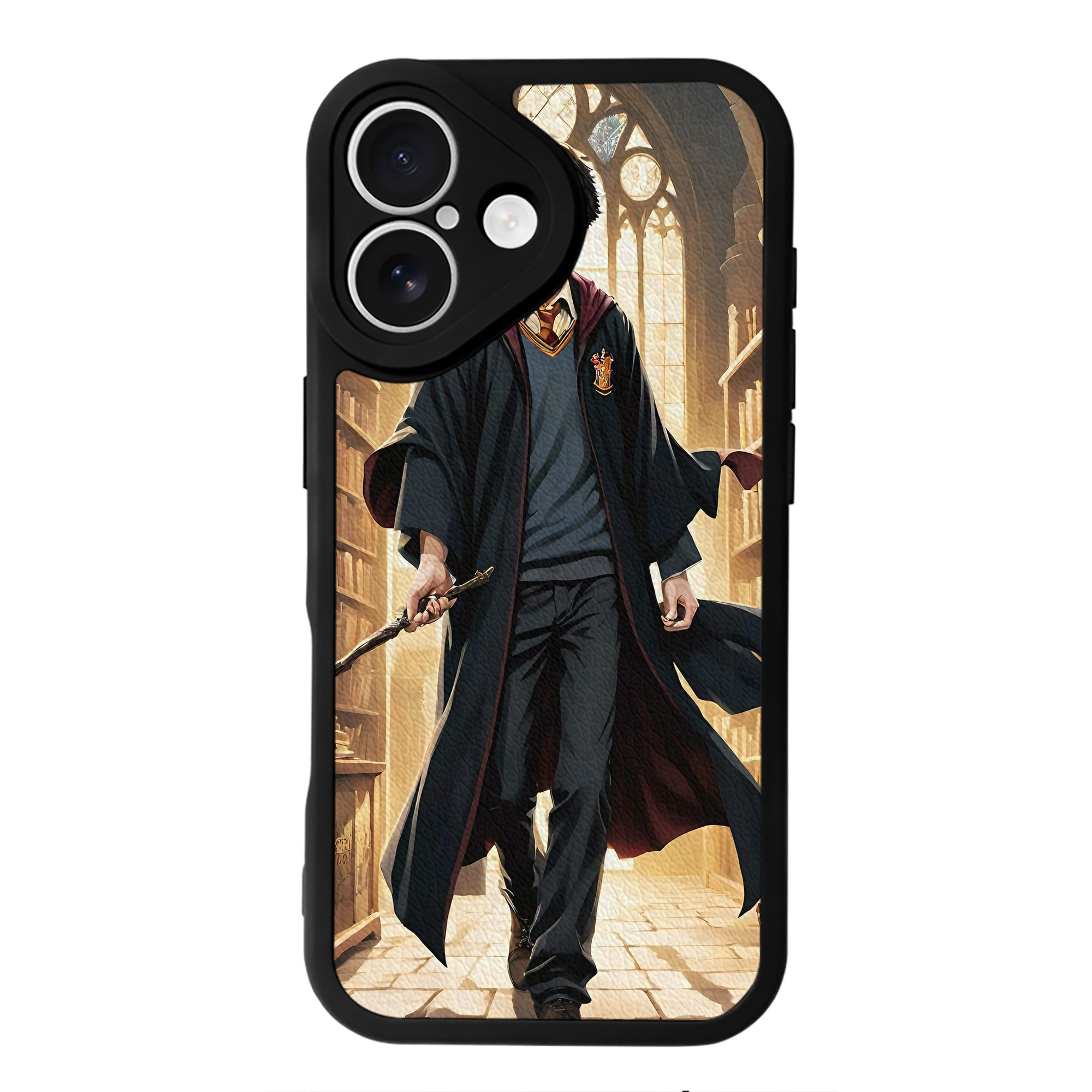 （画像用） Harry Potter ハリー・ポッターシリーズ 【iPhone 16シリーズ対応】シリコンスマホケース（レザー調） 材質：シリコン